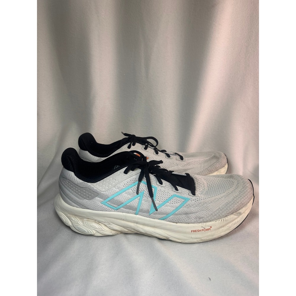 New Balance Fresh Foam X 1080 v13 Mens Running Shoes Grey Teal Orange SIZE 14 - Picture 7 of 11